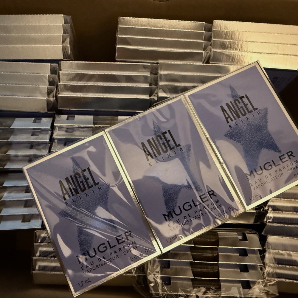 12x Mugler Angel Elixir carded samples